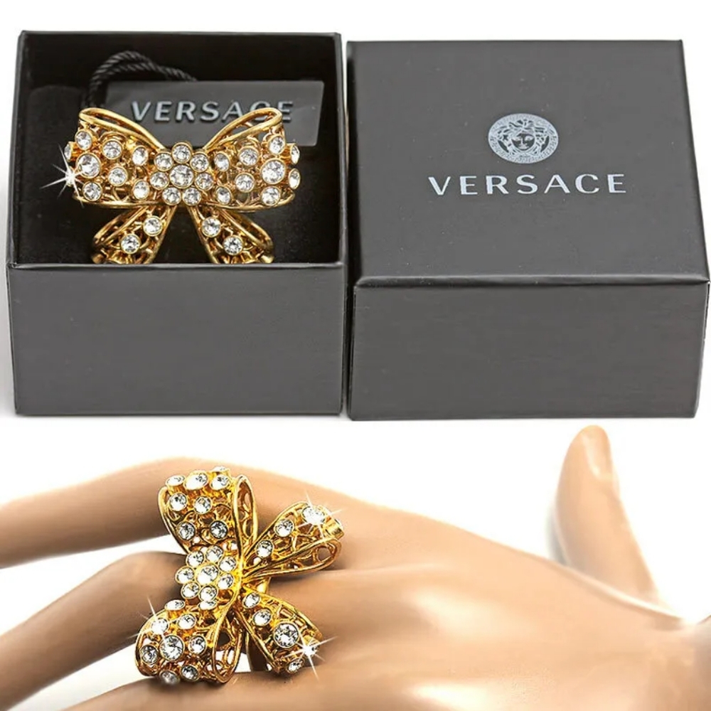 Versace bow ring